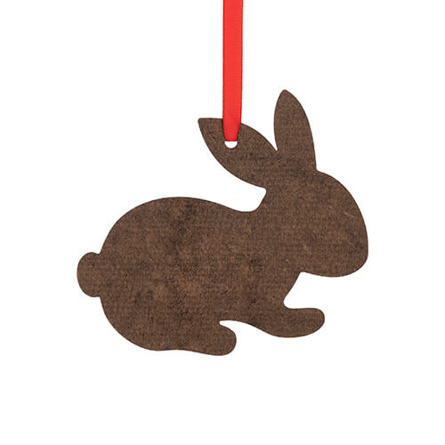 Hängsmycke av 3 mm fiberboard för sublimering - Bunny