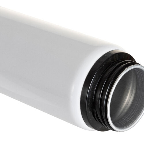 Butelka 600 ml na wodę z klapką do sublimacji - biała