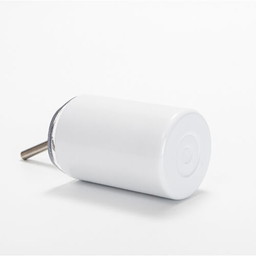 100 ml roestvrijstalen beker met deksel en rietje voor sublimatie - wit