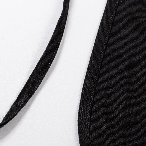 Black apron with pocket for adults for sublimation