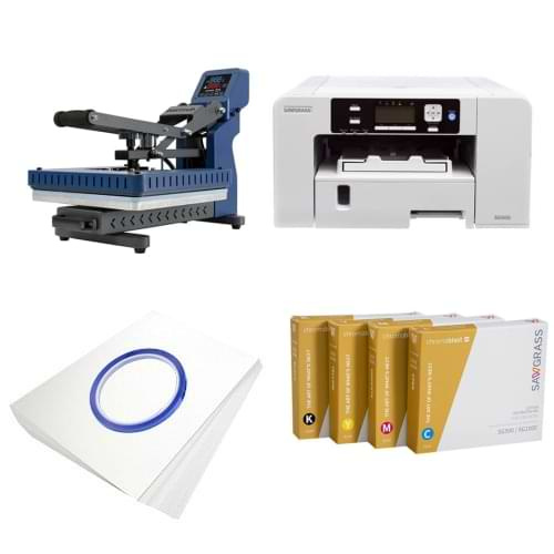 Sawgrass Virtuoso SG500 printer kit + automatic flatbed press 40 x 50 cm - BPRO4050MDSCB ChromaBlast