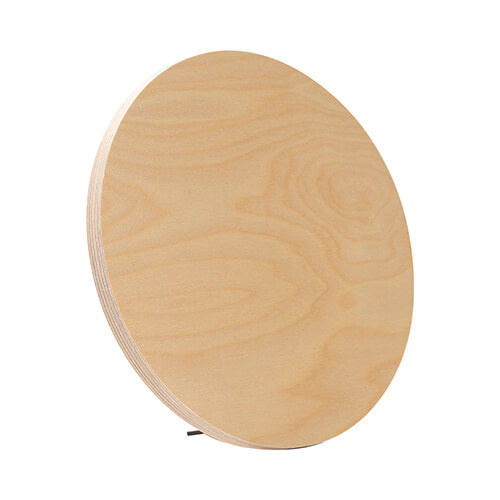 Round plywood photo frame for sublimation - Ø 25.4 cm