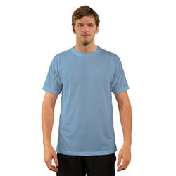 Basic kortærmet T-shirt til sublimering - Blizzard Blue