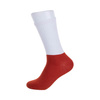 Sports socks with a black sublimation foot