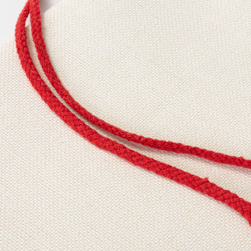 Sac en lin 46 x 80 cm avec cordon rouge pour sublimation