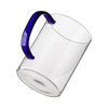Vaso de 450 ml con asa azul Navy para sublimación