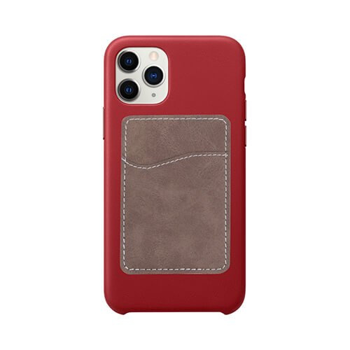 Tarjetero en piel para smartphone sublimación - gris