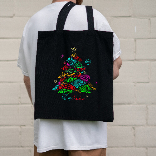 Lámina con zirconia cúbica para transferencia térmica - árbol de Navidad