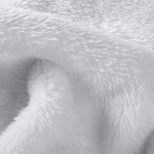 Deken van microvezel en arctic fleece voor sublimatie - wit