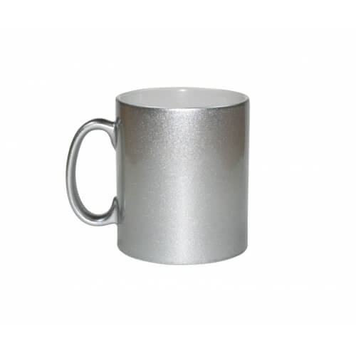 Taza Metálica 300 ml Plata Sublimación Transferencia Térmica