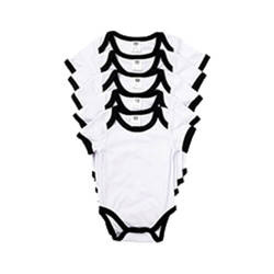 Laste lühikeste varrukatega bodysuit sublimatsiooni jaoks - mustad torud