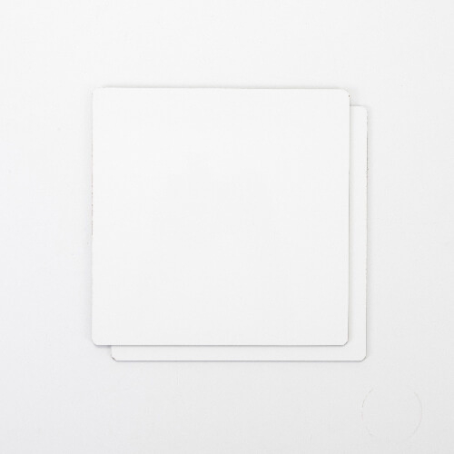 Drevovláknitá doska na sublimáciu 20 x 20 x 0,3 cm - 2 ks. - tmavohnedý chrbát