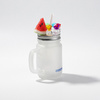 Mason Jar de vidrio esmerilado para sublimación - hielo artificial y sandía