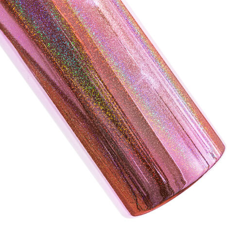 600 ml muki oljella sublimaatiota varten - metalloitu vaaleanpunainen, jossa on glitteriä