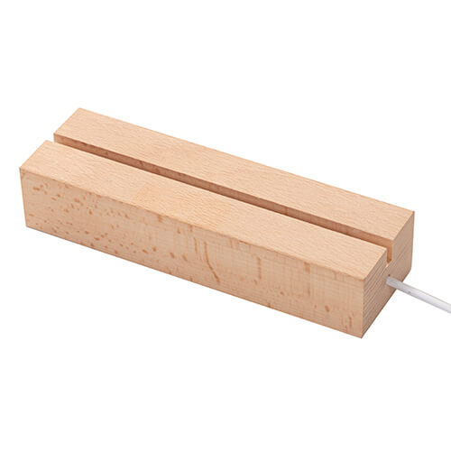 LED lampas pamatne - taisnstūrveida 15 cm - silta gaisma
