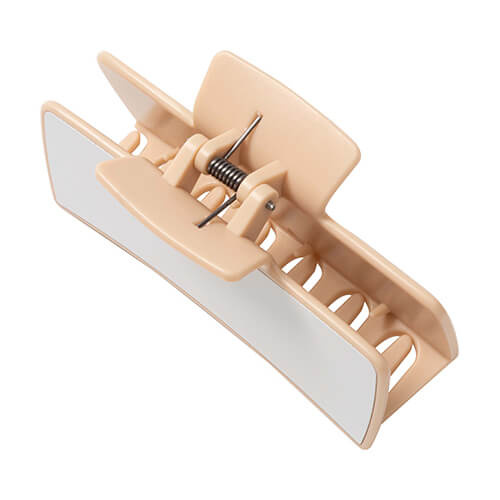 Adult hair clip for sublimation - cream-colored