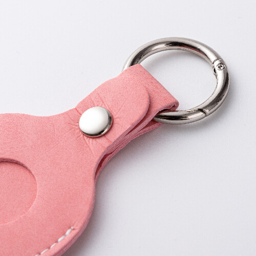 Leather key ring / AirTag case for sublimation - pink