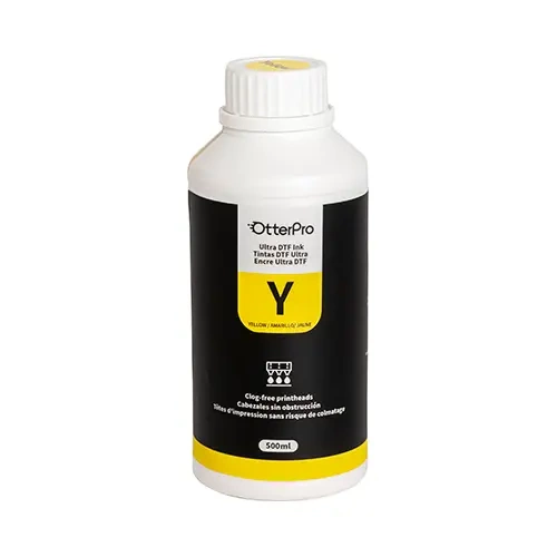 OtterPro Ultra DTF muste 500 ml - keltainen