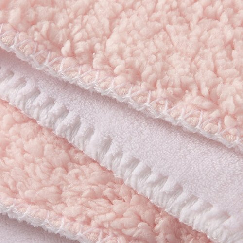 Minky-tæppe med Sherpa-foring til sublimering - pink