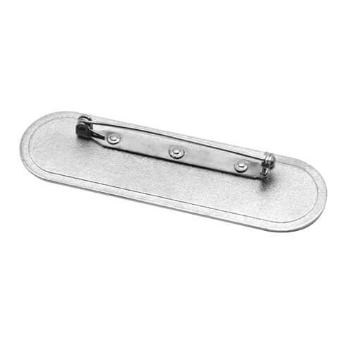 Rectangle metal photo identifier with rounded corners 7,1 x 2,1 cm Sublimation Thermal Transfer