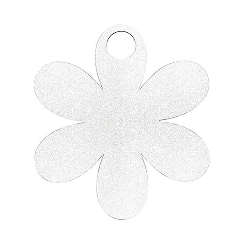 Navneskilt i fiberplade med glitter til 1200 ml krus til sublimering - blomst
