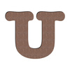 Decoratieve letter in MDF voor sublimatie 18 cm U