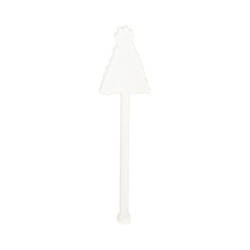 Akryylinen juomasekoitin 10 cm sublimaatiota varten - joulukuusi