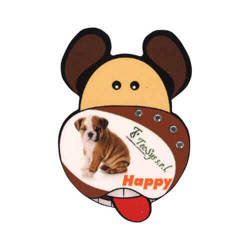 Cadre photo MDF avec aimant - chien - Sublimation Transfert Thermique