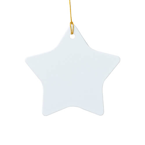 Plastmasas kulons sublimācijai - zvaigzne