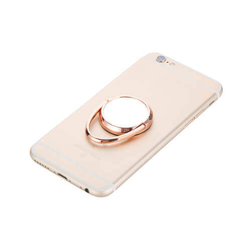 Draaibare vingerhouder voor smartphone - roodgoud