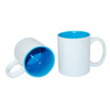 Mugg A + 330 ml med blå insida Sublimation Thermal Transfer