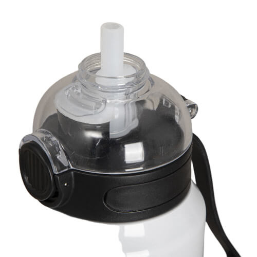 Stainless steel 960 ml bottle with black lid for sublimation