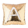 40 x 40 cm pillowcase with two colour of sequins for sublimation printing – gold