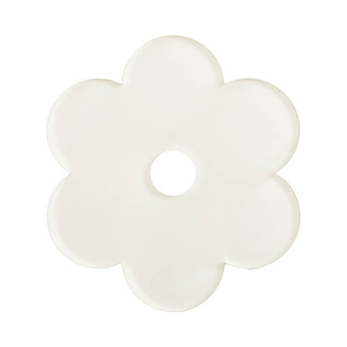 Badge en acrylique pour sublimation - fleur de pêcher