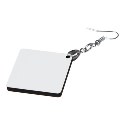 Boucles d'oreilles en MDF pour sublimation - carré