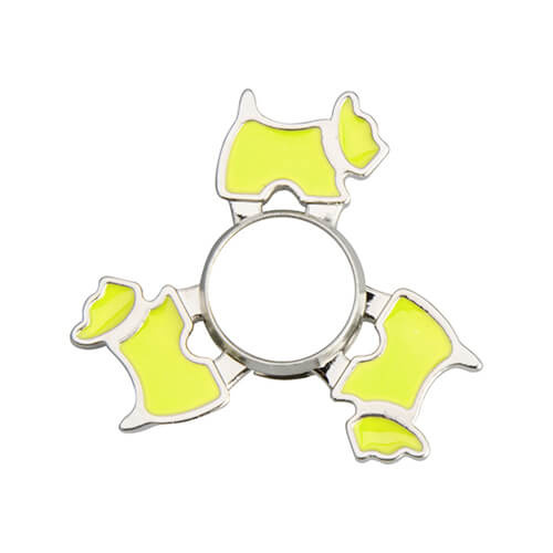 Metallist spinner sublimatsiooni jaoks - koer - roheline
