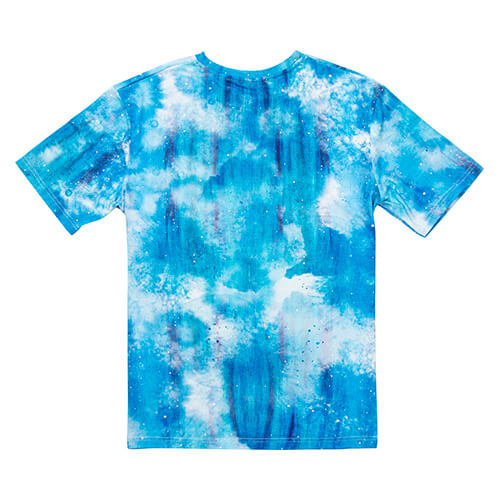 T-shirt Bombažna majica, podobna beljenju Mist Blue za sublimacijo