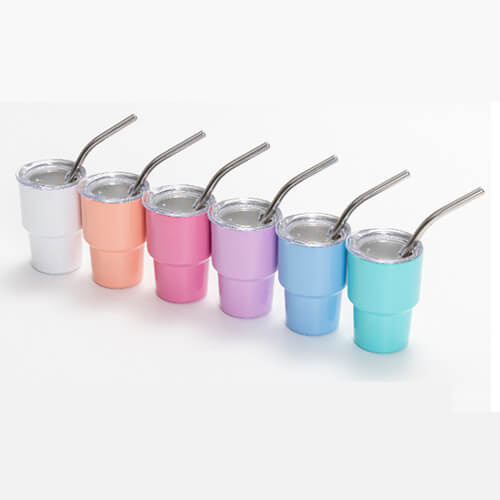 6 vasos de chupito para sublimación - mezcla de colores