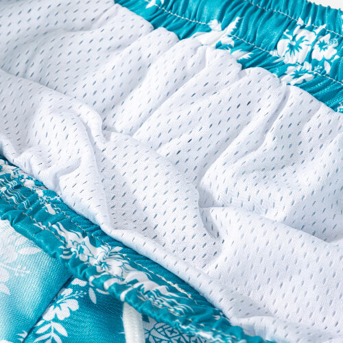 Men's sublimation beach shorts - coconut palms