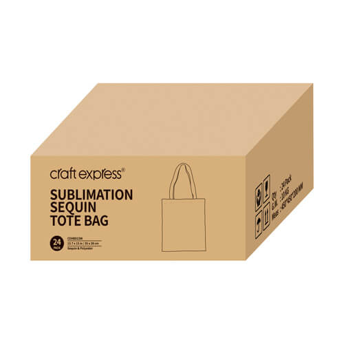 Lot de 2 sacs à sequins blancs pour sublimation