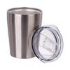 240 ml metal mug for milk with sublimation lid - silver