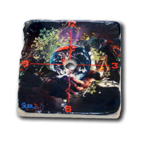 Mramorni sat 10 x 10 cm za sublimaciju