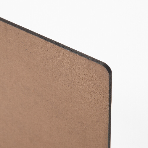 Panneau de fibres pour sublimation 20 x 20 x 0,3 cm - 2 pièces. - dos brun clair
