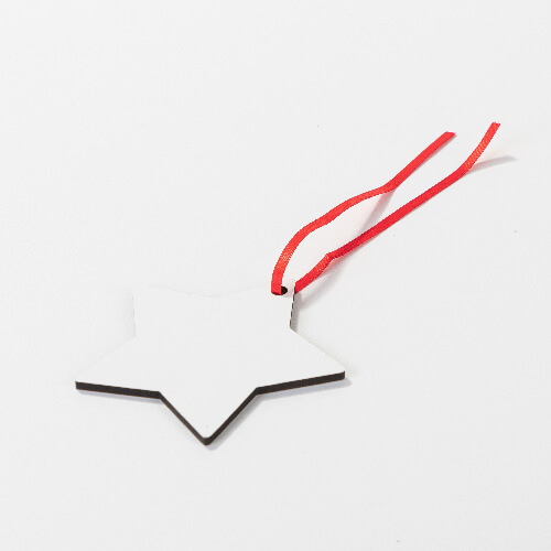 Double-sided MDF pendant for sublimation - star