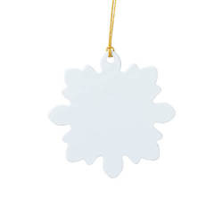 Plastic pendant for sublimation - leaf