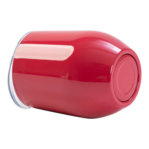 360 ml beker voor glühwein voor sublimatie - rood met afsluitbaar drinkgat