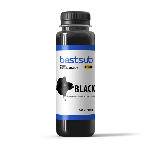 BestSub Eco sublimatsioonitint - must 100 ml 