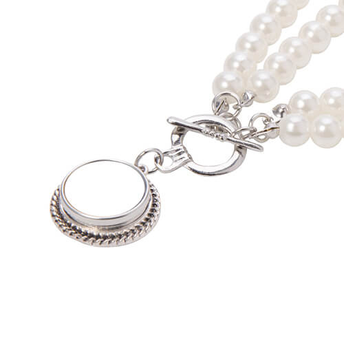 Collier avec pendentif pour sublimation