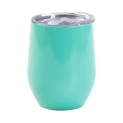 360 ml beker voor sublimatie van glühwein - mint met afsluitbaar drinkgat