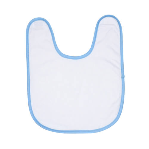 Baby blauw badstof slabbetje Sublimatie thermische overdracht